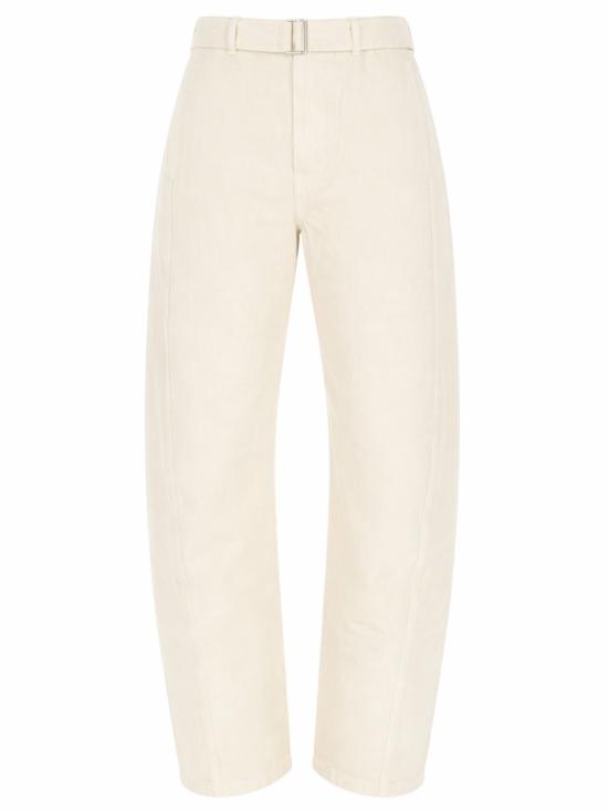 25FW 르메르 트위스트 벨티드 팬츠 PA326 LD1065WH027 WHITE