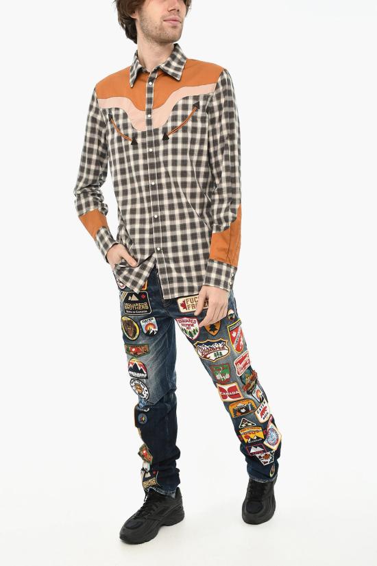  디스퀘어드2 긴팔 셔츠 S74DM0744 S60560 001F Multicolor - DSQUARED2