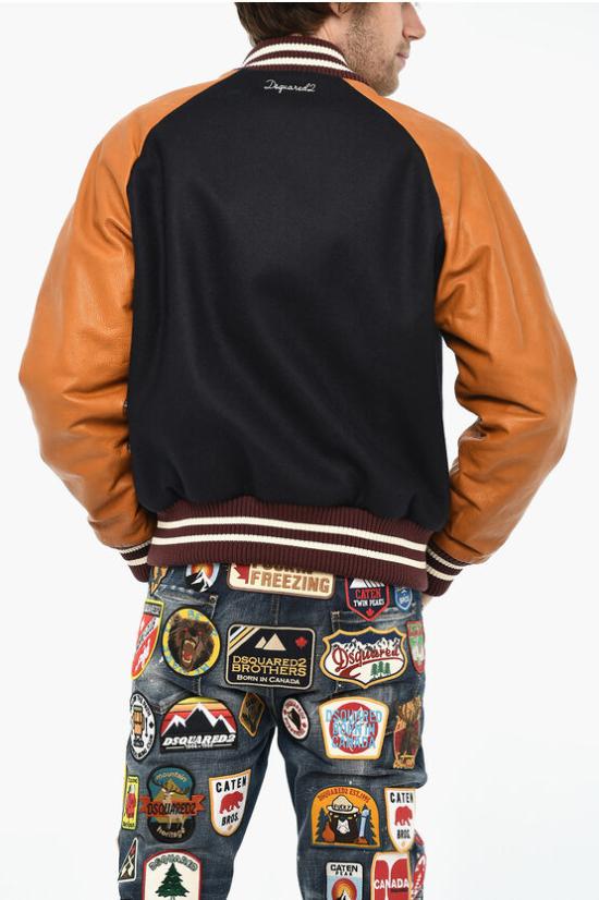  디스퀘어드2 가죽 자켓 S74AM1403 S78089 524 Multicolor - DSQUARED2