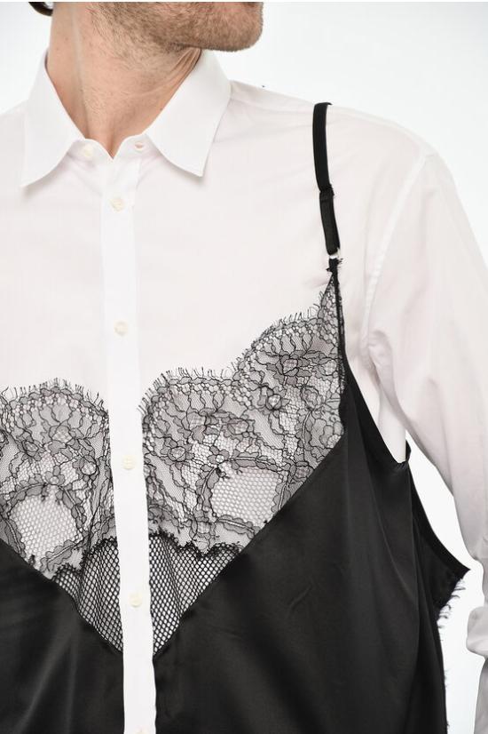  디스퀘어드2 긴팔 셔츠 S71DM0662 S36275 100 White - DSQUARED2