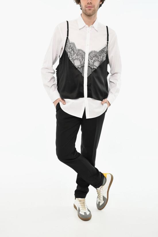  디스퀘어드2 긴팔 셔츠 S71DM0662 S36275 100 White - DSQUARED2