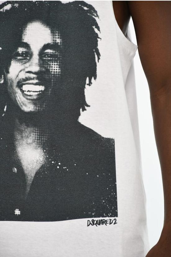  디스퀘어드2 민소매 티셔츠 S71NL0071 S22507 100 White - DSQUARED2