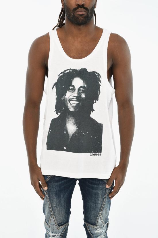  디스퀘어드2 민소매 티셔츠 S71NL0071 S22507 100 White