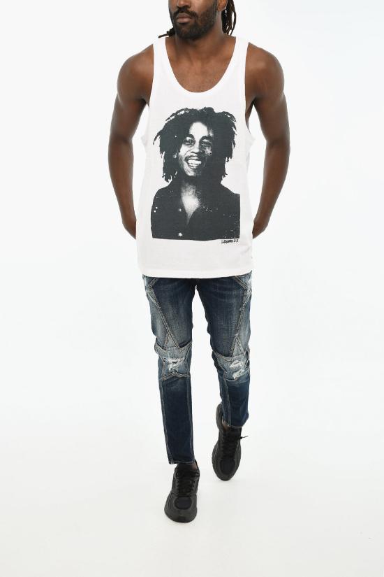  디스퀘어드2 민소매 티셔츠 S71NL0071 S22507 100 White - DSQUARED2