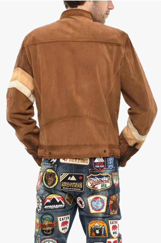  디스퀘어드2 가죽 자켓 S71AN0452 SY1627 142 Brown - DSQUARED2