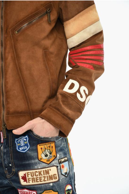  디스퀘어드2 가죽 자켓 S71AN0452 SY1627 142 Brown - DSQUARED2