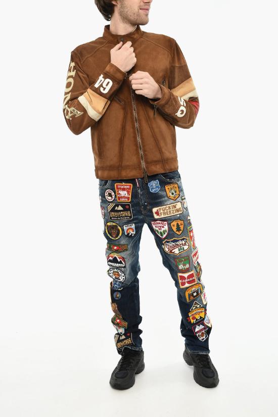  디스퀘어드2 가죽 자켓 S71AN0452 SY1627 142 Brown - DSQUARED2