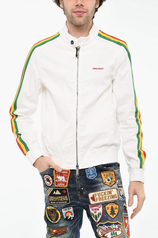  디스퀘어드2 봄버 자켓 S71AN0444 S39021 100 White