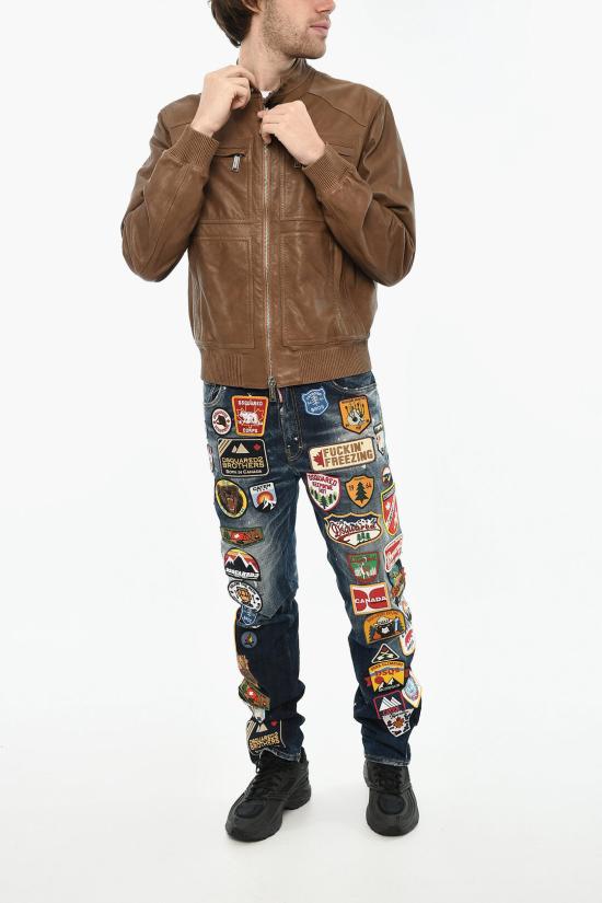  디스퀘어드2 가죽 자켓 S71AN0520 D07006 143 Brown - DSQUARED2