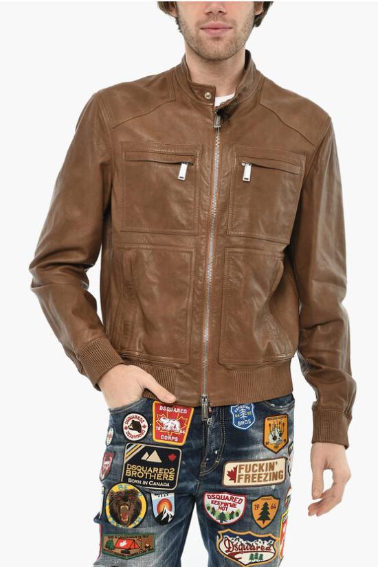  디스퀘어드2 가죽 자켓 S71AN0520 D07006 143 Green