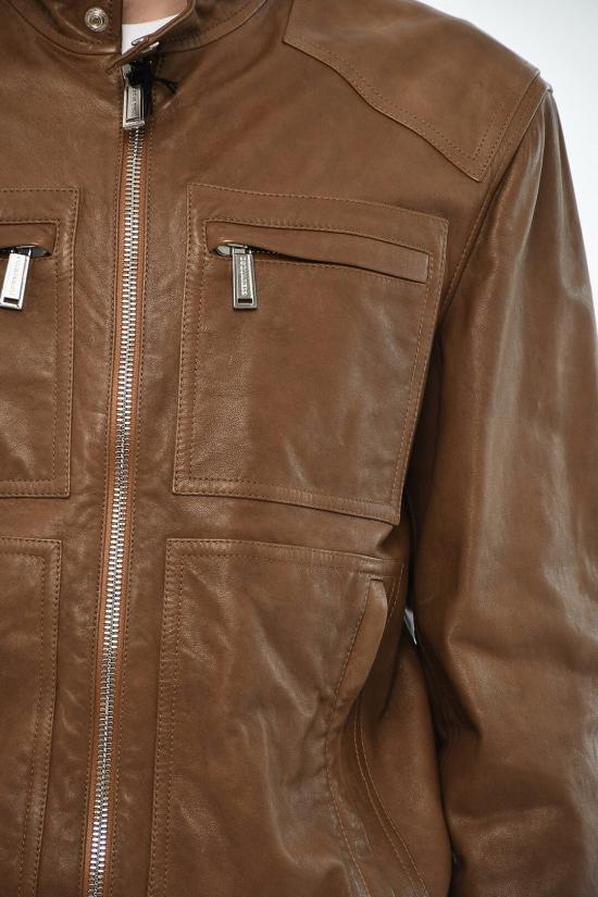  디스퀘어드2 가죽 자켓 S71AN0520 D07006 143 Brown - DSQUARED2