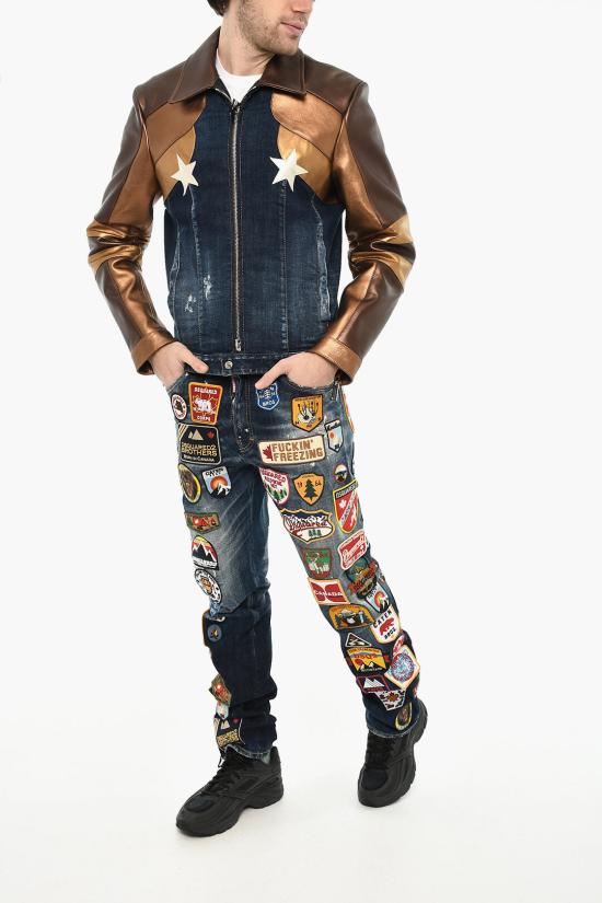  디스퀘어드2 데님 자켓 S71AN0521 S30664 470 Blu Marrone - DSQUARED2