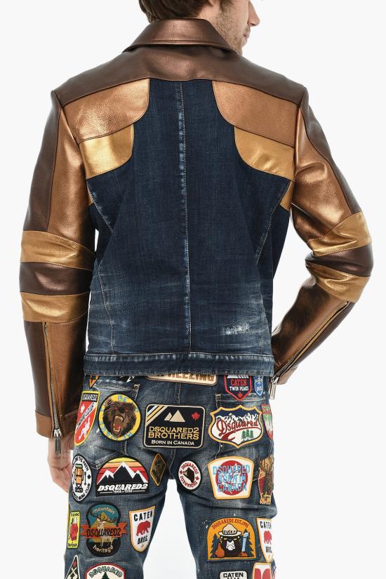  디스퀘어드2 데님 자켓 S71AN0521 S30664 470 Blu Marrone - DSQUARED2