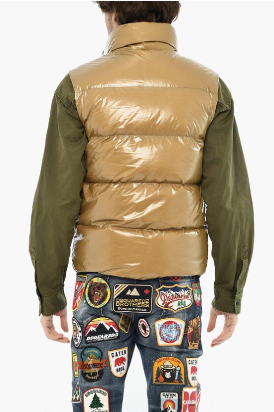  디스퀘어드2 패딩 조끼 S74FB0317 S54056 132 Brown - DSQUARED2