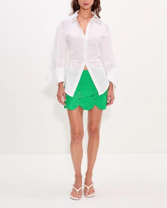  사이먼밀러 숏 스커트 사이먼 밀러 비프 비프 미니 스커트 그래스 그린 - SIMONMILLER