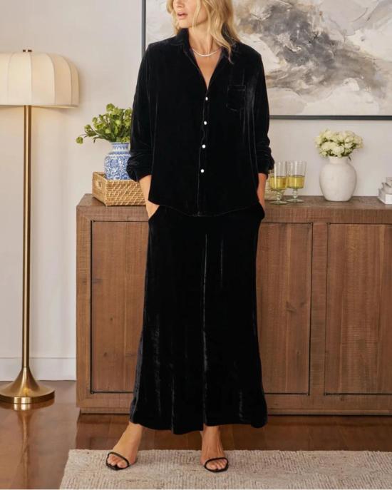  프랭크 앤 에일린 셔츠 프랭크 & 아일린 투스카니 겟어웨이 세트 블랙 - FRANK & EILEEN