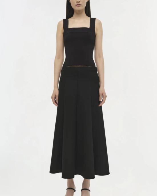  조나단 심카이 블라우스 Jonathan Simkhai Madine 탱크 탑 블랙 - JONATHAN SIMKHAI