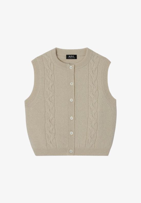 25FW 아페쎄 베스트 WOASGF22334AAD ECRU DOM