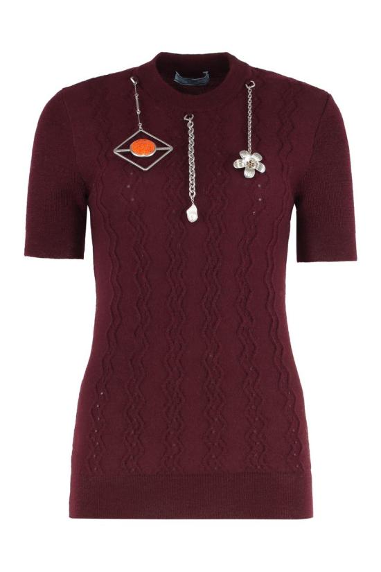 25FW 프라다 스웨터 P24V2HSOOO17KD F0399 Red