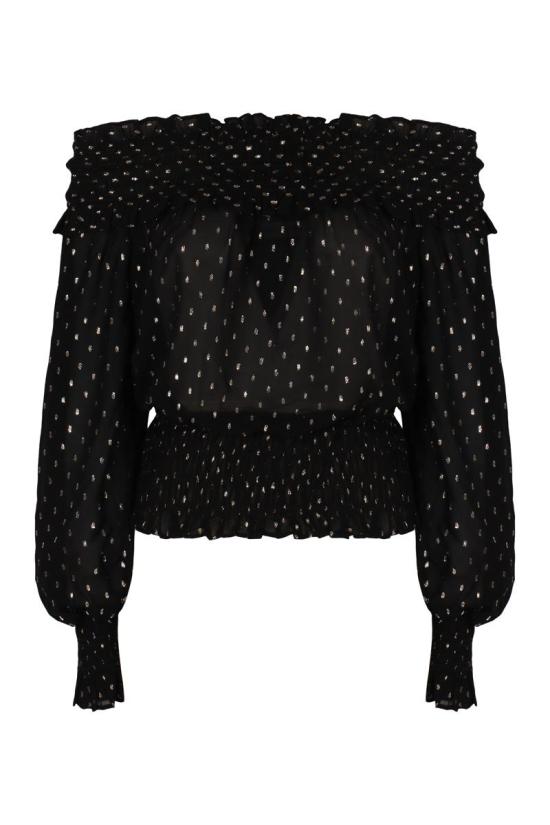 26SS 셀프 포트레이트 블라우스 RS26156TBB BLACK Black