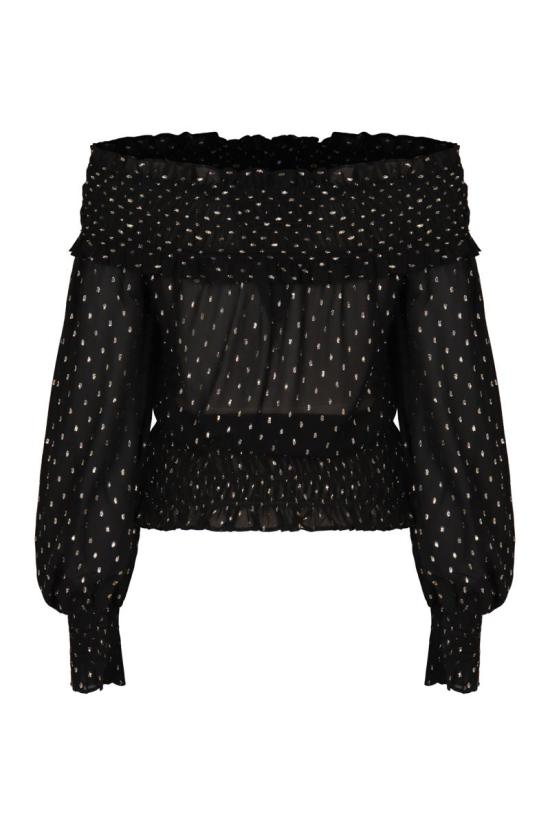 26SS 셀프 포트레이트 탑 RS26156TBB BLACK Black - SELF PORTRAIT