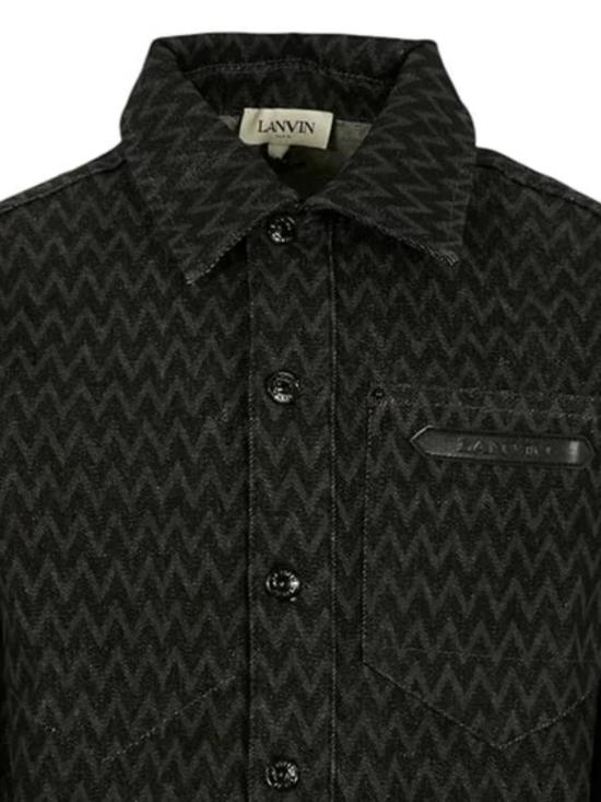 25FW [키즈] 랑방 셔츠 N30290 Z11 DENIM BLACK - LANVIN