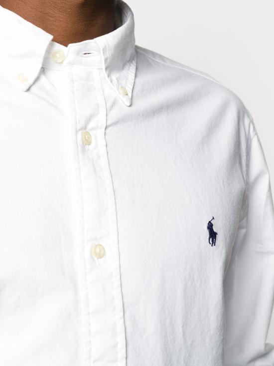 26SS 폴로 랄프로렌 커스텀 핏 버튼 다운 셔츠 710772290 003 White - POLO RALPH LAUREN