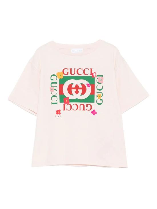 25FW [키즈] 구찌 티셔츠 835229 XJHFJ 6341 ROSE WATER