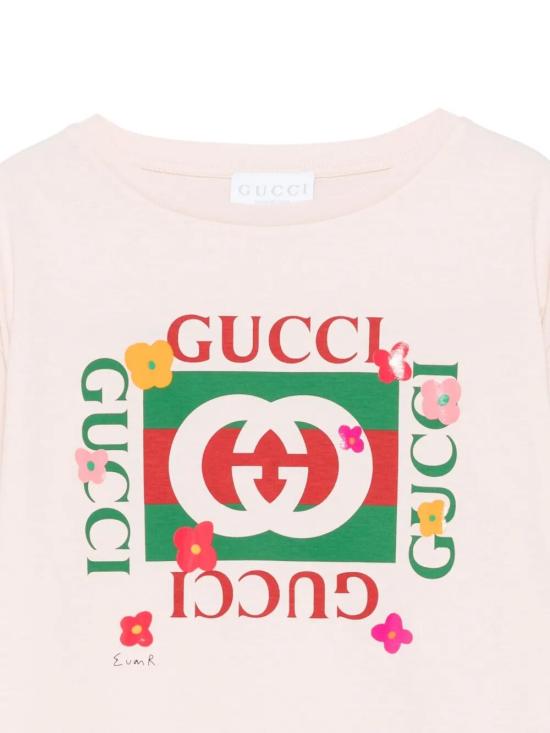 25FW [키즈] 구찌 티셔츠 835229 XJHFJ 6341 ROSE WATER - GUCCI