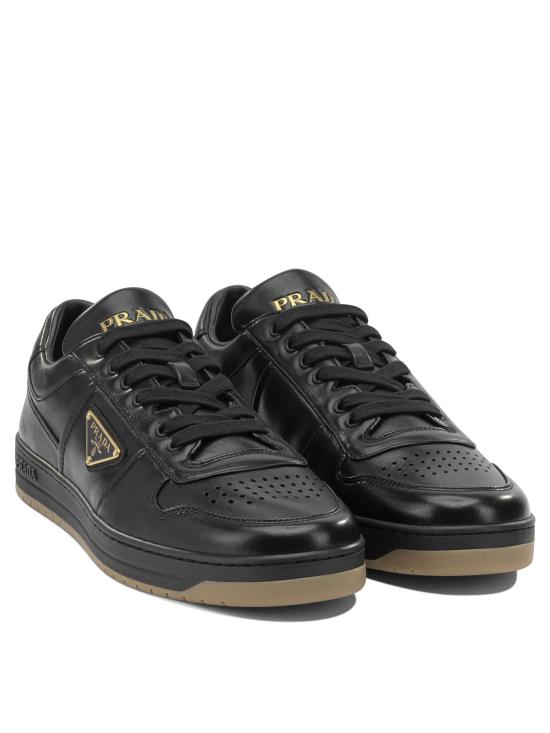 26SS 프라다 다운타운 나파 레더 스니커즈 2EE364038F0633 F D001 Black - PRADA