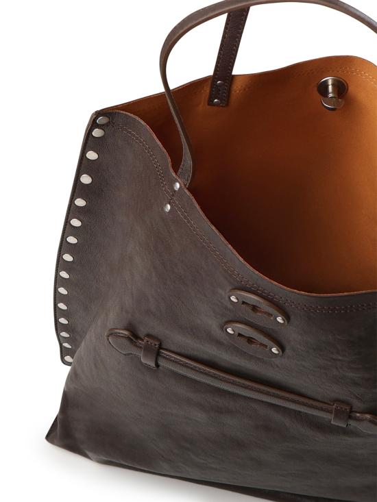 25FW 자넬라토 토트백 068790 2100000Z1153 BROWN CARBONE - ZANELLATO