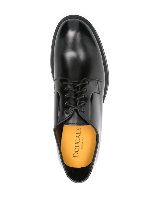 25FW 듀칼 레더 레이스업 슈즈 DU1385BRUXUF007 NN00 Black - DOUCAL’S
