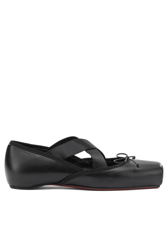 26SS 크리스챤 루부탱 플랫 슈즈 1260083B439 Black