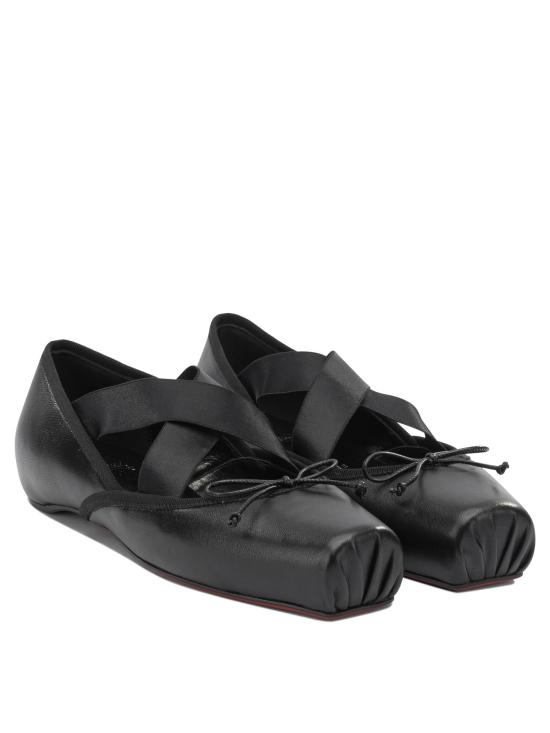 26SS 크리스챤 루부탱 플랫 슈즈 1260083B439 Black - CHRISTIAN LOUBOUTIN