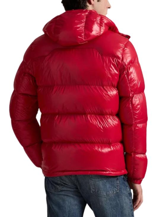 25FW 랄프 로렌 포니 로고 후디드 패딩 710968281 004 Red - RALPH LAUREN