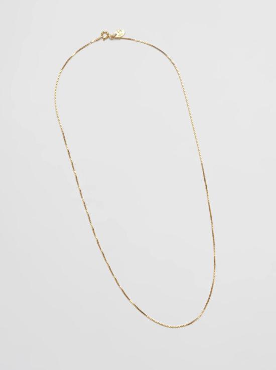  울프 시러스 목걸이/팬던트 울프 서커스 골드 박스 체인 목걸이 - WOLF CIRUS