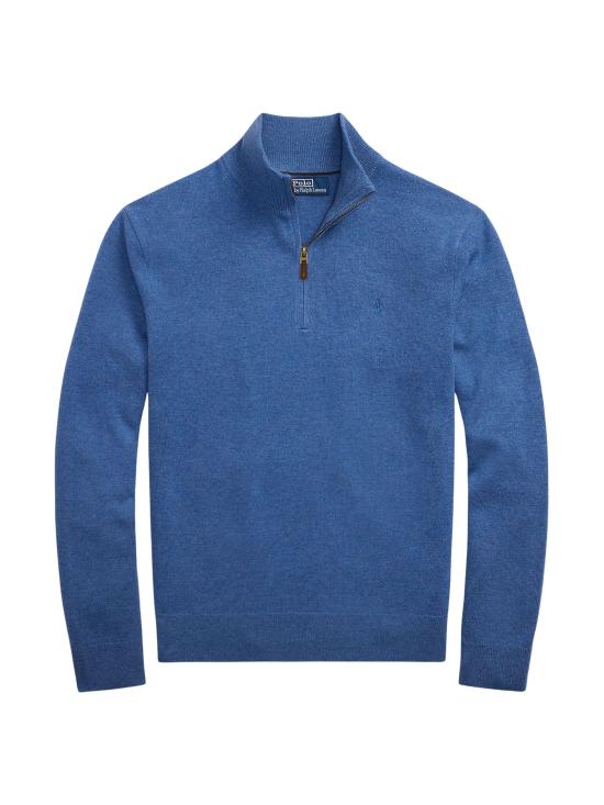 25FW 랄프 로렌 집업 니트 710876756 021 Blue