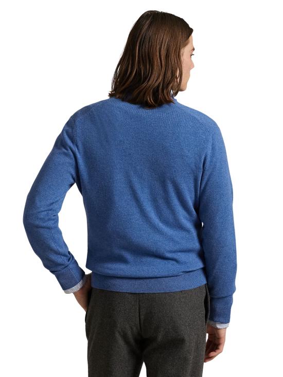 25FW 랄프 로렌 집업 니트 710876756 021 Blue - RALPH LAUREN