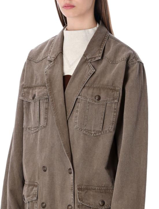 26SS 이자벨마랑에뚜왈 자켓 VE0625FAD1G04E 50DZ DARK BRONZE - ISABEL MARANT ETOILE