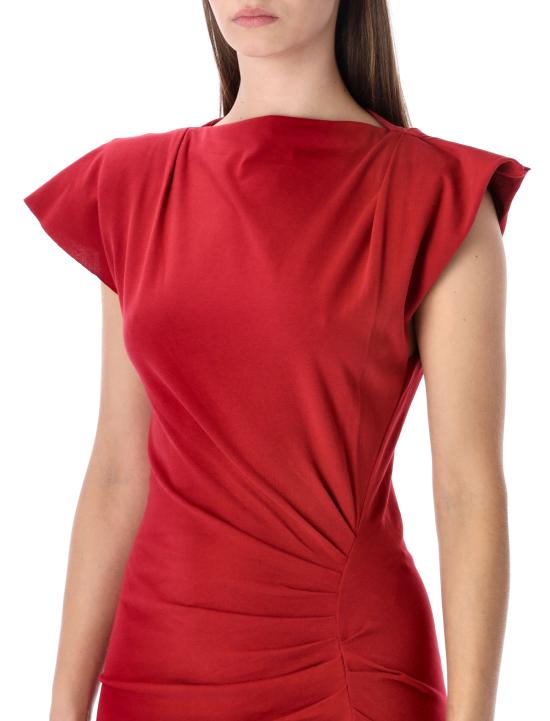 26SS 이자벨마랑에뚜왈 미디 원피스 RO0307FAA1N41I 70CH Rosso - ISABEL MARANT ETOILE