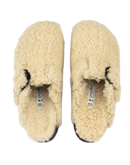 25FW 버켄스탁 BOSTON 보스톤 빅버클 테디 시어링 뮬 1025664 4541 - BIRKENSTOCK