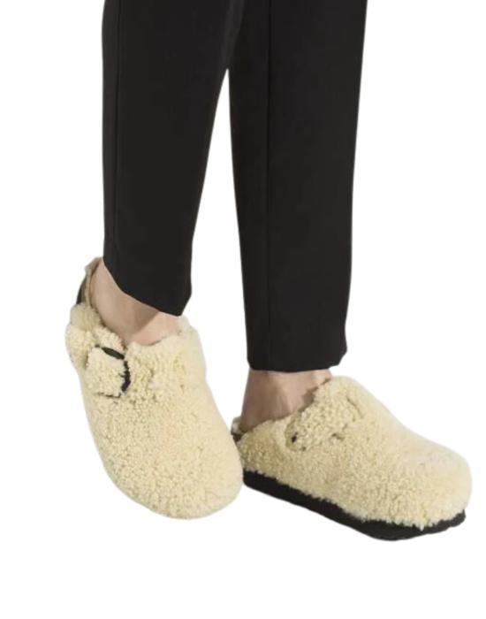 25FW 버켄스탁 BOSTON 보스톤 빅버클 테디 시어링 뮬 1025664 4541 - BIRKENSTOCK