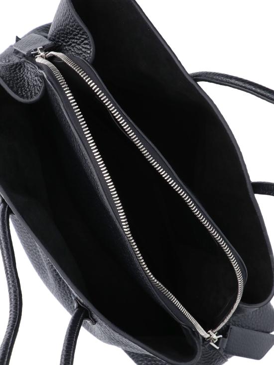 26SS 디 아티코 라 파세지아타 미디엄 탑 핸들 백 250WAH00054 LBT117AA 100 Black - THE ATTICO