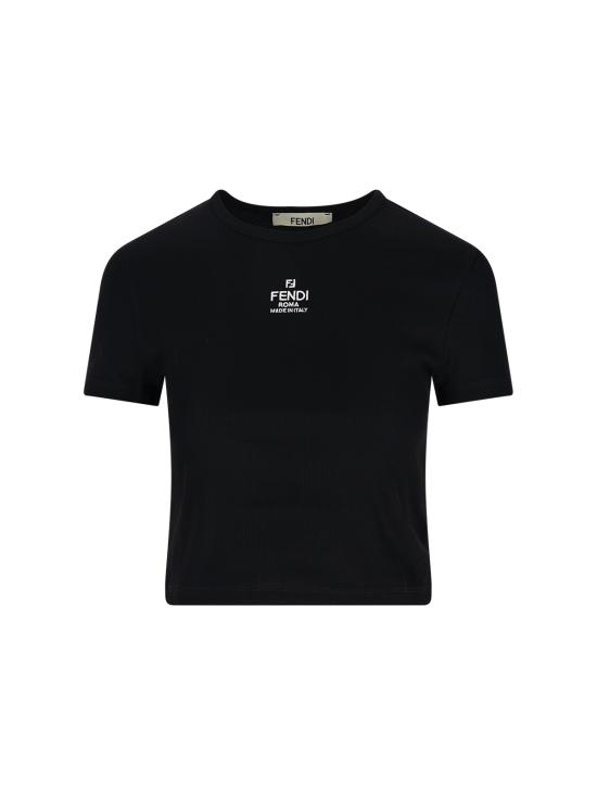 26SS 펜디 반팔 티셔츠 FS8110 ANQM F0GME Black
