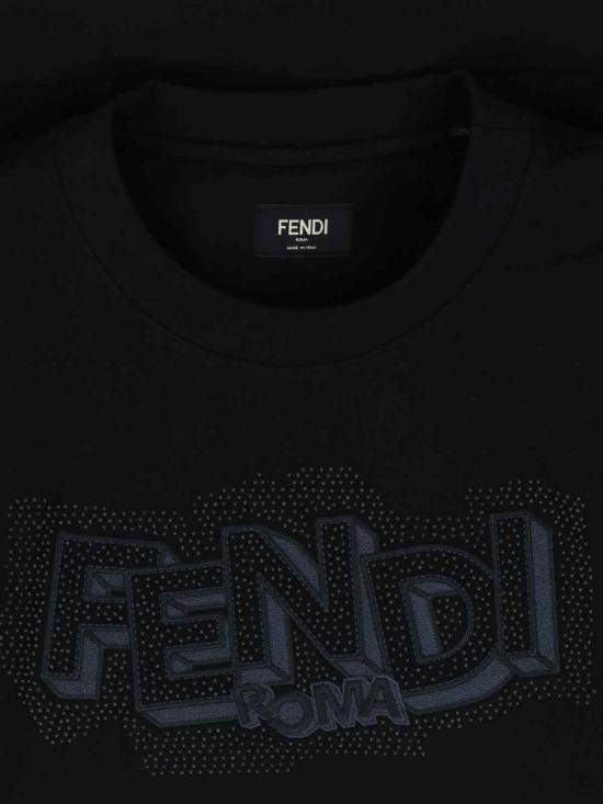 26SS 펜디 반팔 티셔츠 FY0936 AW0W F0QA1 Black - FENDI