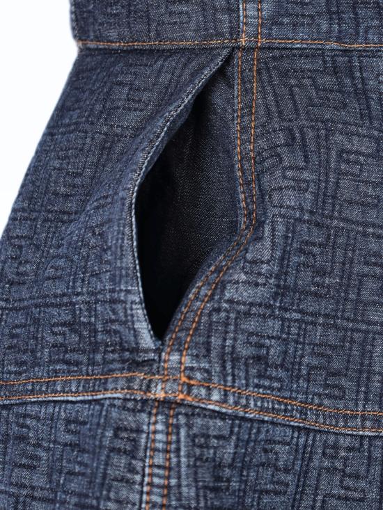 26SS 펜디 미디 원피스 FLD568 AW82 F1UKI Blue - FENDI