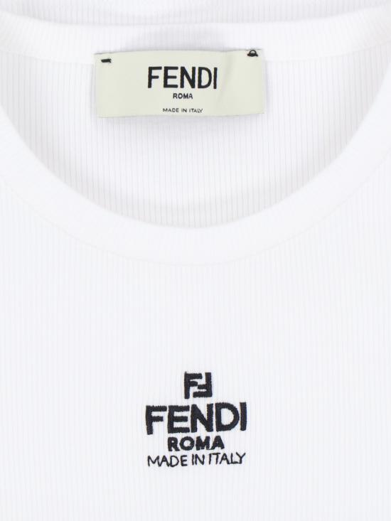 26SS 펜디 반팔 티셔츠 FS8110 ANQM F0ZNM White - FENDI