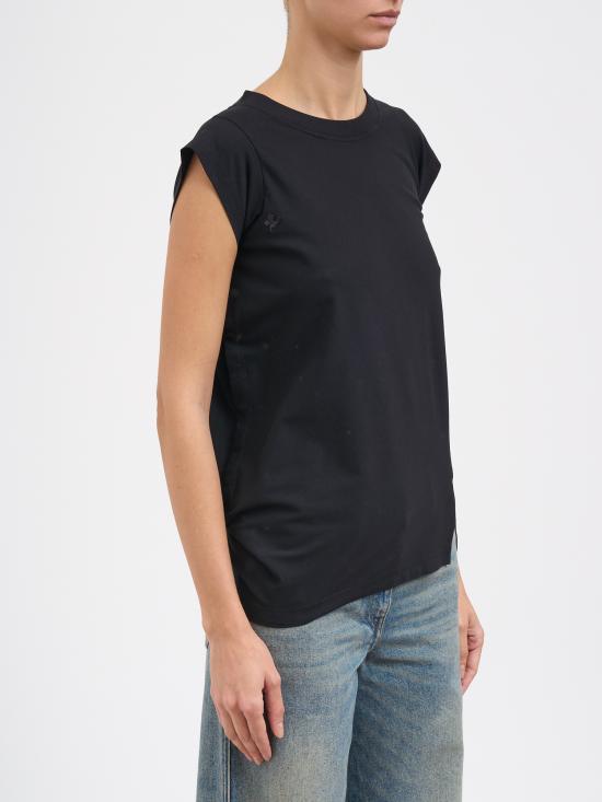 25FW 쿠레쥬 반팔 티셔츠 M425JTS231JS02339999 BLACK - COURREGES