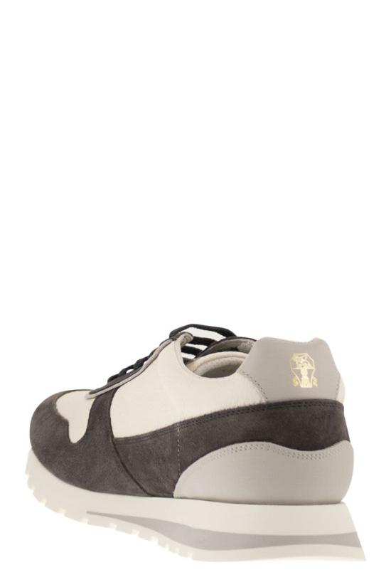 25FW 브루넬로 쿠치넬리 스니커즈 MZUESLA289 CPA80 CHALK - BRUNELLO CUCINELLI