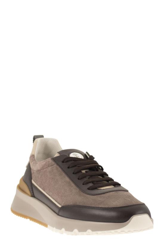25FW 브루넬로 쿠치넬리 스니커즈 MZUSGGO278 CEA44 LIGHT BROWN - BRUNELLO CUCINELLI